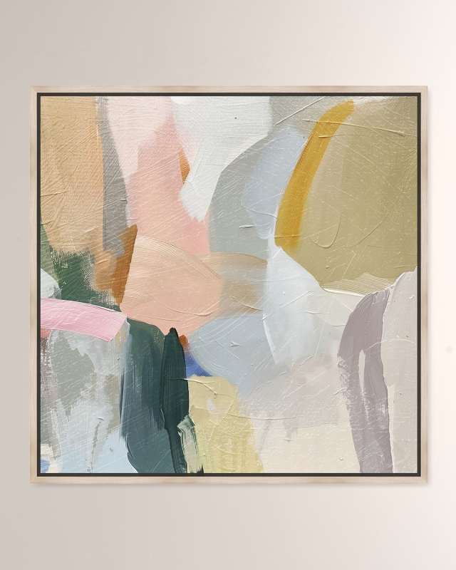 "Whirling Palette I" Framed Giclee on Canvas